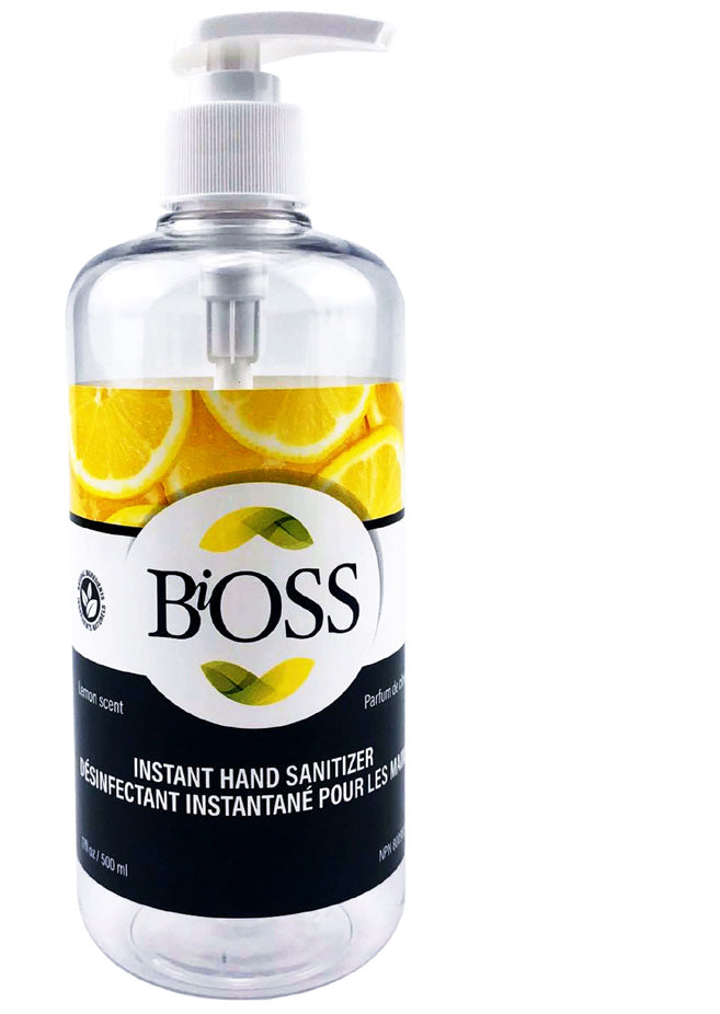 BiOSS Désinfectant pour les mains parfum citron 500 ml